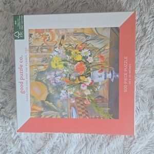 Good Puzzle Co. Renoir Vase Of Flowers Art 500 Piece Puzzle
